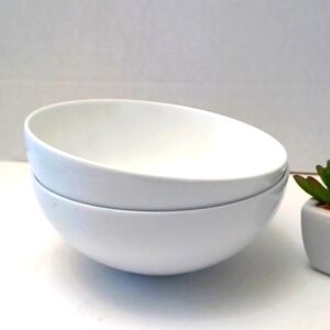 Crate & Barrel Aspen Essential Bowls White Cereal Soup